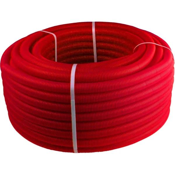 img_tovar_shlang_gofrirovannyi_rosturplast_rtp_krasnyi Труба Pert/al/pert 16 x 2,0 в гофре красная (75м) KAN-therm — изображение 1