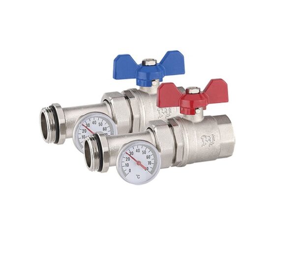 Kollektori am.ühendusega termomeetriga sirge sk-vk 1" SININE - Image 1