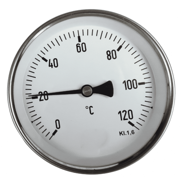 New Термометр 0/120C 1/2' Ø40/5cm — изображение 1