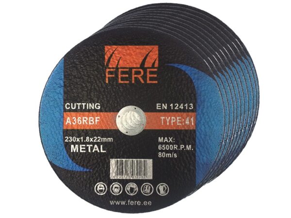 Диск отрезной по металлу 230х1,8 х 22,2 мм — изображение 1