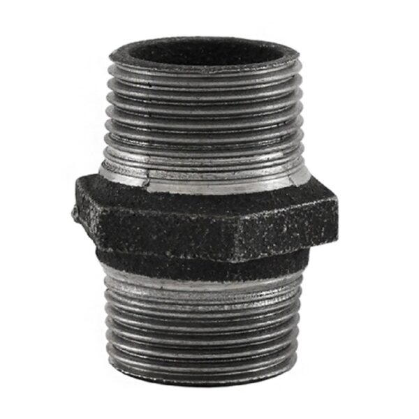 Ниппель чугунный черный 3/4'' x 1/2'' — изображение 1