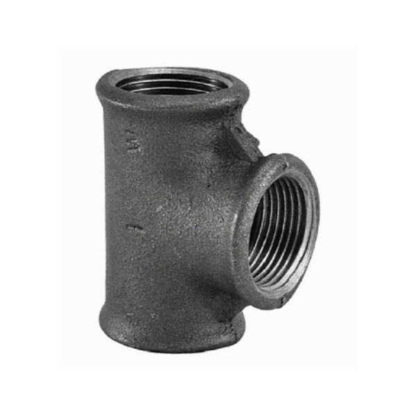 Тройник переходной чугунный 1/2'' x 3/4''x 1/2'' чёрный — изображение 1