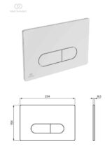 Loputusnupp mehaaniline Oleas M1 Kroom Ideal Standard - Image 2