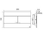 Loputusnupp mehaaniline Slim Inox Roostevaba-Matt OLI - Image 2