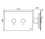 Loputusnupp pneumaatiline Blink Kroom OLI - Image 2