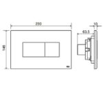 Пневматическая кнопка смыва Karisma Хром OLI — изображение 2