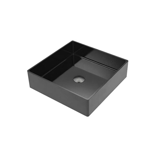 Roostevaba_valamu_400x400_must_tootasapinnale_Alyanstorupood Нержавеющая мойка 400x400, чёрная, встраиваемая в столешницу — изображение 1