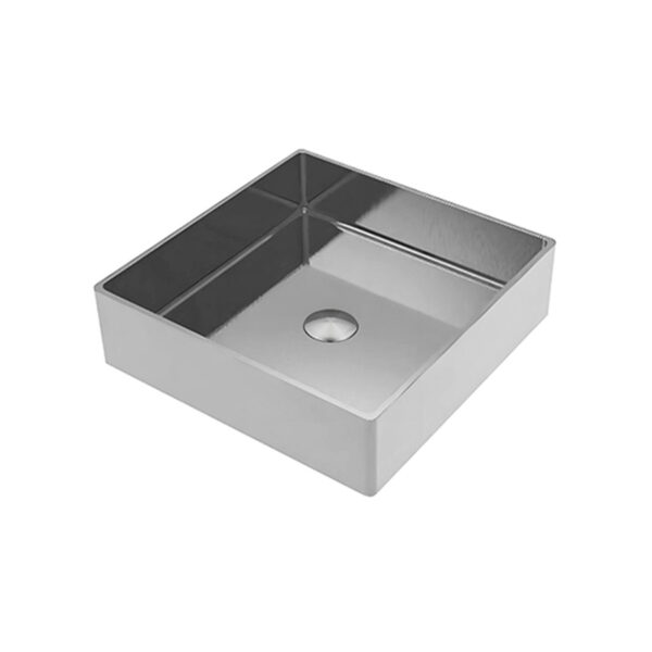 Нержавеющая мойка 400x400, сатин, встраиваемая в столешницу — изображение 1