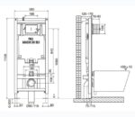 Seinaraam mehaaniline + seinakinnitusted OLI80 H1150xL500mm - Image 2