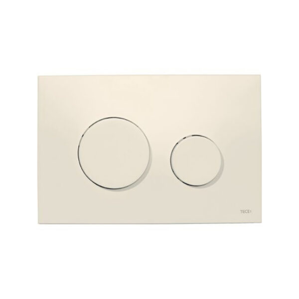 Loputusnupp seinaraamile 3-6L TECELOOP Elevandiluu (plastikust) Кнопка смыва для настенной рамы 3/6 л TECELOOP, цвет слоновая кость (пластик) — изображение 1