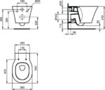 Настенный унитаз Connect Freedom Ideal Standard, белый — изображение 2
