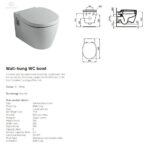 Настенный унитаз CONNECT Ideal Standard, белый — изображение 3