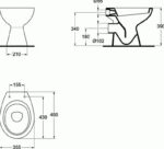 WC-pott põrandale SEVADUO Ideal Standard. Tahavooluga - Image 2