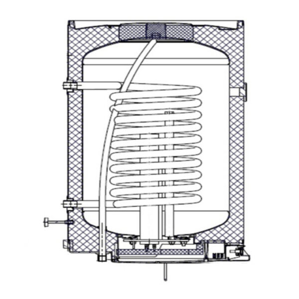 Elektriboiler, 95L, DRAŽICE 2kW, 230v - Image 1