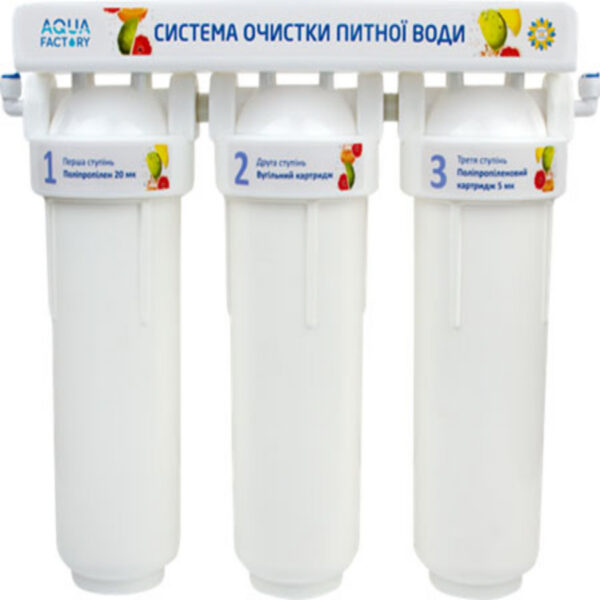 Комплект системы фильтрации с краном, 3 части — изображение 1