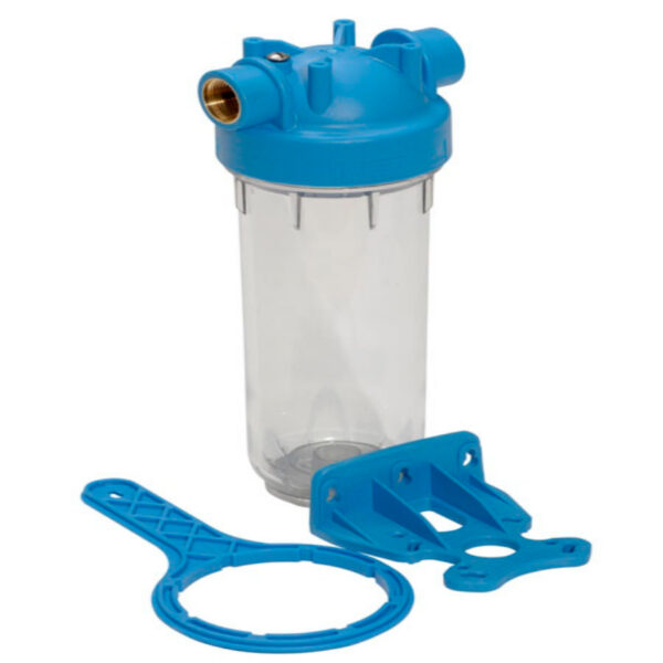 Комплект корпуса фильтра 10", 1/2"SK, DP-MONO Atlas + ключ, монтажная пластина — изображение 1