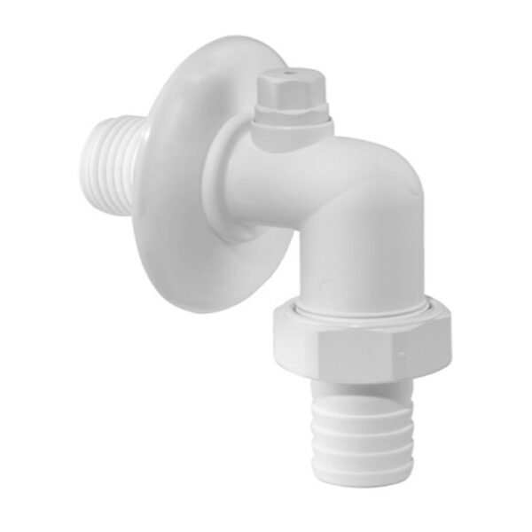 Kanalisatsiooniliides pesumasinale Подключение к канализации для стиральной машины 3/4"VKx19мм. Пластик-Белый — изображение 1