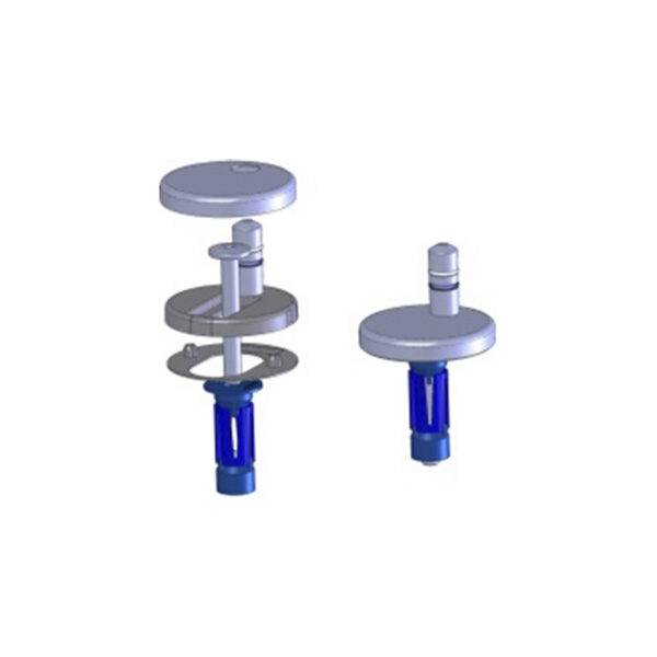 Metallist WC-istmelaua kinnitused, aeglaselt sulguvad WC-istmelaua kinnitused metallist, aeglaselt sulguvad - Image 1