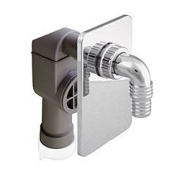 Сифон для слива стиральной машины хром — изображение 1