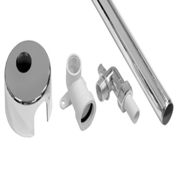 Комплект для слива стиральной машины. Хром. — изображение 1