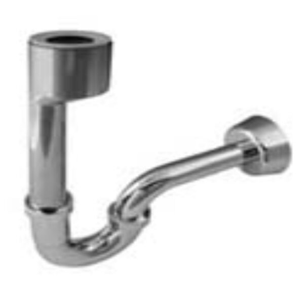 Сифон трубный + розетка ¨32x200мм.Хром — изображение 1