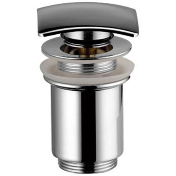 Põhjaklapp Põhjaklapp Click-Clack 1 1/4", ülevooluavata, ruut, kroom - Image 1