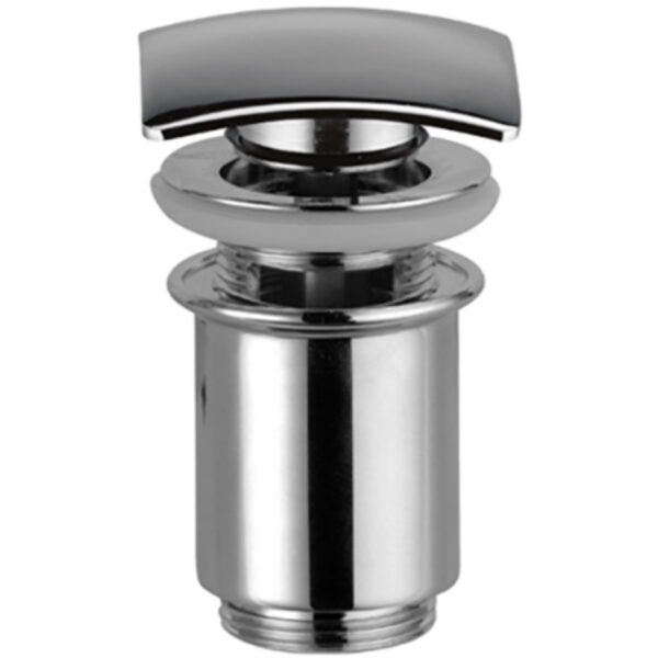 Põhjaklapp ülevooluga Донный клапан с переливом, Click-Clack 1 1/4" переливное отверстие, квадратный, латунь, хром — изображение 1