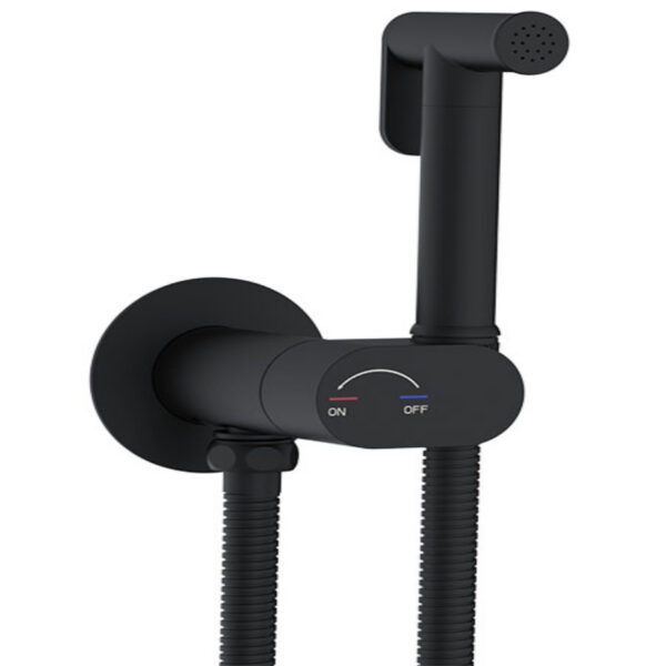 Seinasisene bidee duškomplekt Душевой набор для биде VILO черный Nordline(12) — изображение 1