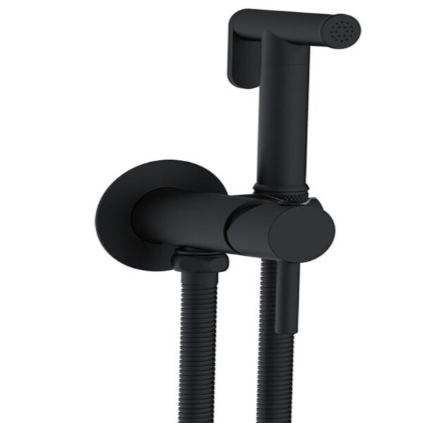 Seinasisene bidee duškomplekt TERA, must Nordline(12) - Image 1