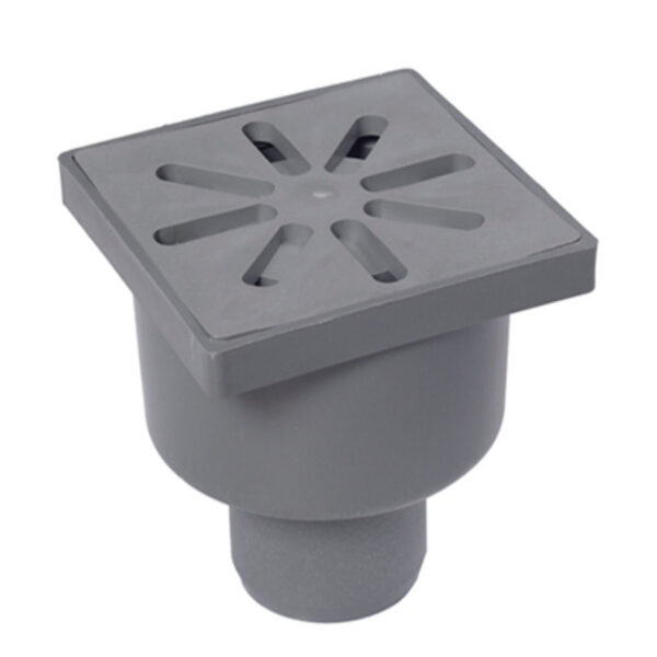 Trapp otse 50 100x100 hall, mitte reguleeritav kõrgus 95mm - Image 1