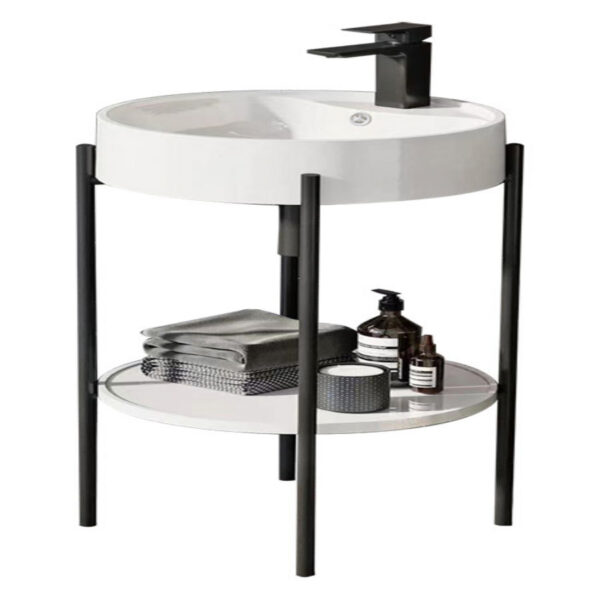 Раковина LUCA на металлическом каркасе с полкой 410 (12) — изображение 1