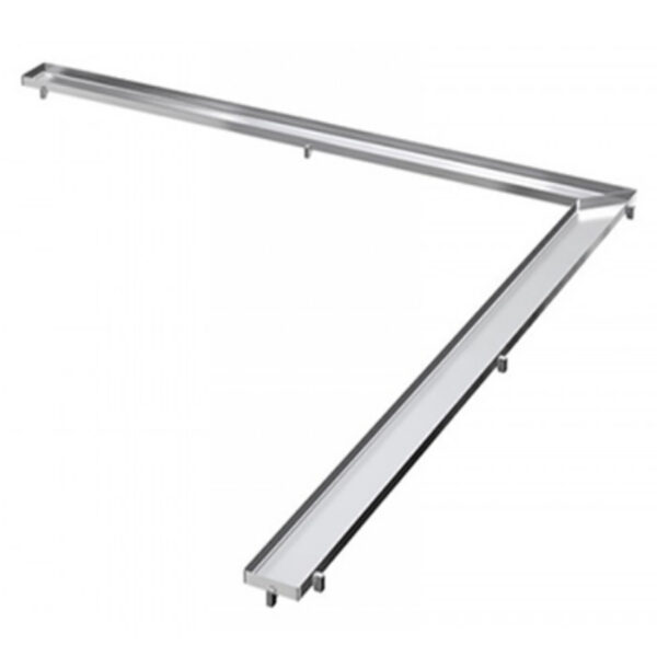 Vinklile raam keraamilisele plaadile 900x53mm. Tece -Poleeritud roostevaba - Image 1