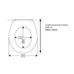 Сиденье для унитаза BERMUDA Ideal Standard. Белое (из термопласта) — изображение 4