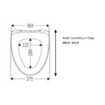 WC-prill-laud FJELL (Ifö-Sign), duroplast, aeglaselt sulguv, Haro - Image 4