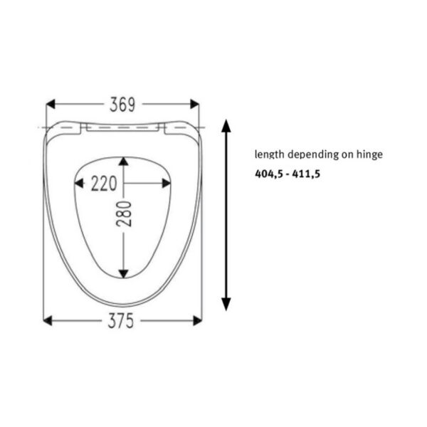 WC-prill-laud FJELL (Ifö-Sign), duroplast, aeglaselt sulguv, Haro - Image 4