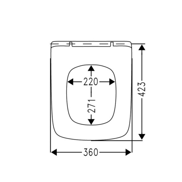 WC-prill-laud SANTORIN THIN (Toro), duroplastist, aeglaselt sulguv – Haro - Image 4