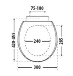 Сиденье для унитаза UNI, белое — изображение 2