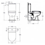 WC-kompakt EXACTO tahavooluga + aeglaselt sulguv prill-laud Ideal Standard - Image 4