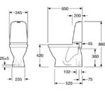 WC-kompakt NAUTIC HYGIENIC allavooluga + istelaud, Gustavsberg - Image 2