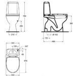 WC-kompakt SIRIUS allavooluga + istelaud. Ideal Standard - Image 2