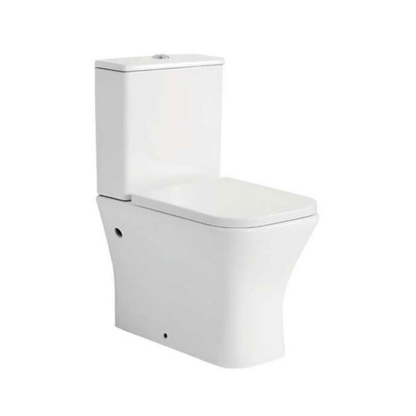 WC kompakt TORO-Rimless tahavooluga+istelaud aeglaselt sulguv WC-kompakt TORO – Rimless, tahavooluga + aeglaselt sulguv prill-laud - Image 1