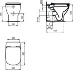 Põrandale paigaldatav WC-pott TESI Ideal Standard - Image 2