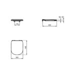WC-prill-laud aeglaselt sulguv TESI Ideal Standard - Image 2
