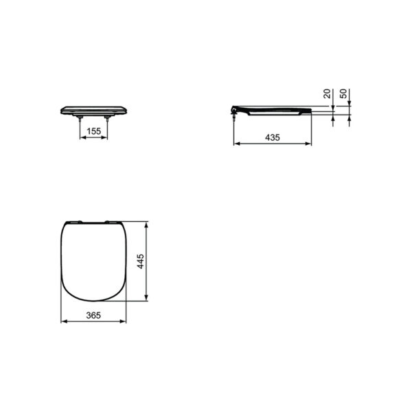 WC-prill-laud aeglaselt sulguv TESI Ideal Standard - Image 2