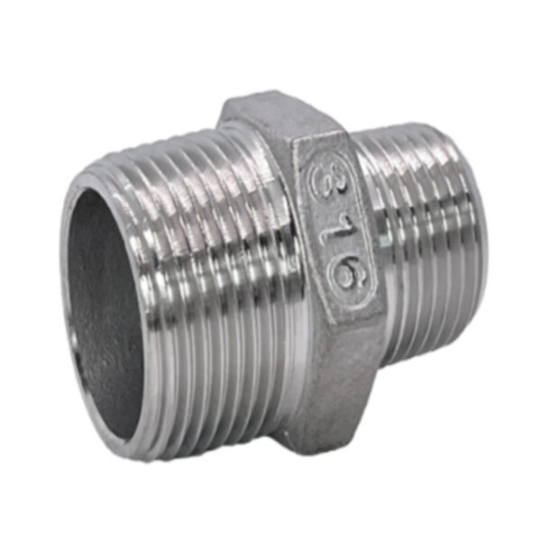 Ah. двойной ниппель 3/4" x 1/2" (5 ̸ 300) AISI 316 — изображение 1