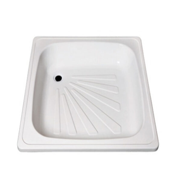 Железный душевой поддон 70×70×16 см, квадратный — изображение 1