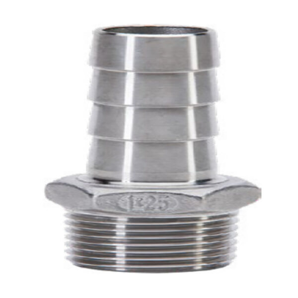 Соединение для шланга 1/2" наружная резьба - 10 мм AISI 316 — изображение 1